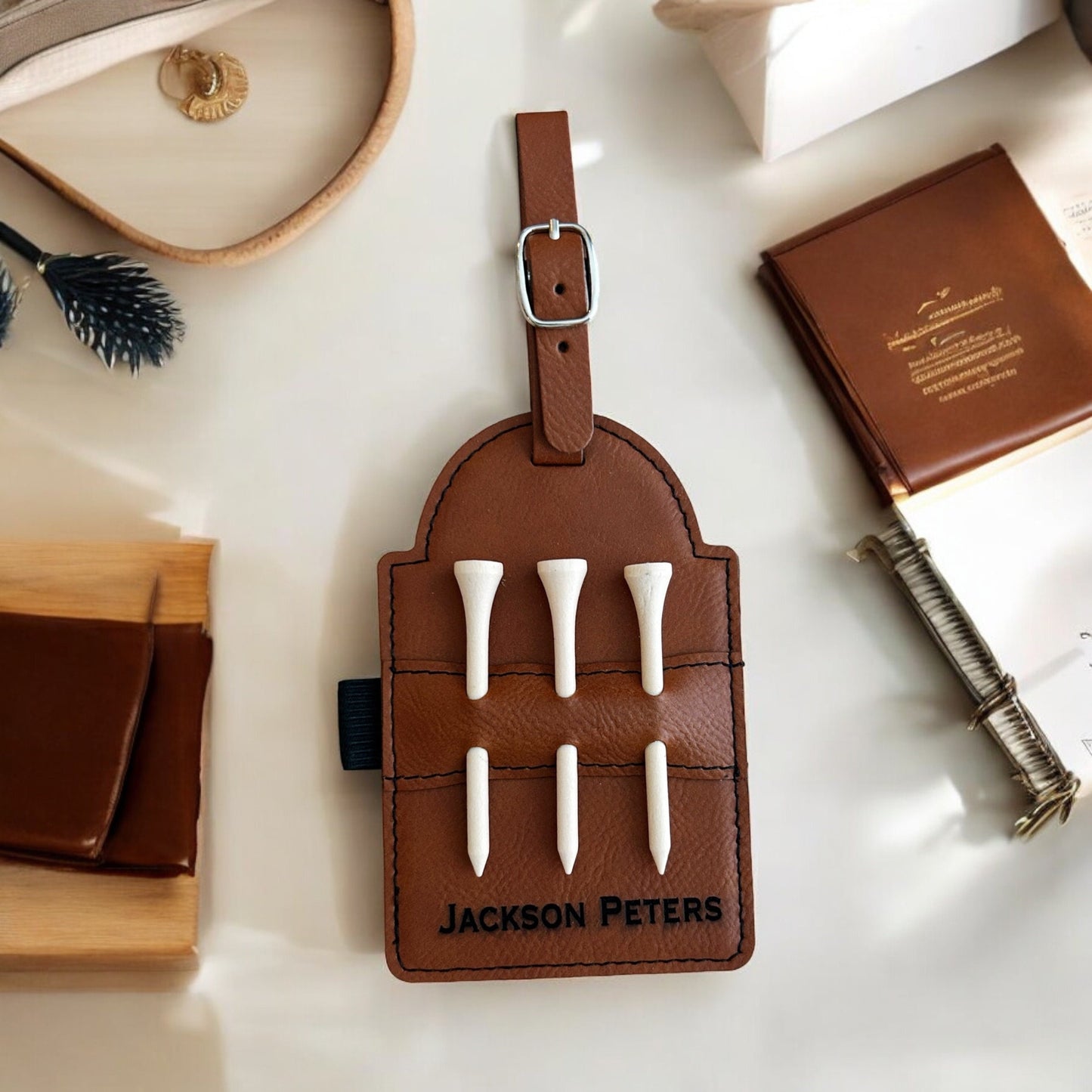 Engraved Golf Bag Tag Gift for Him