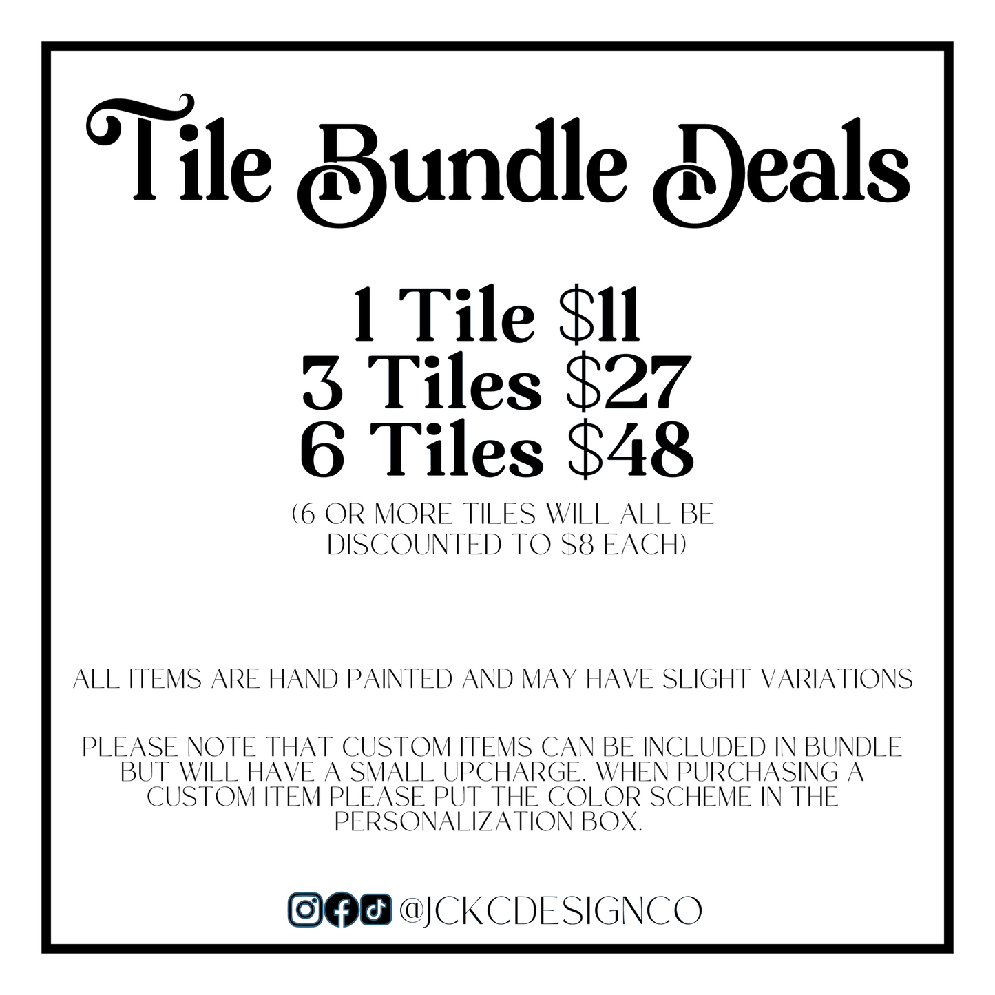 a black and white flyer for a sale