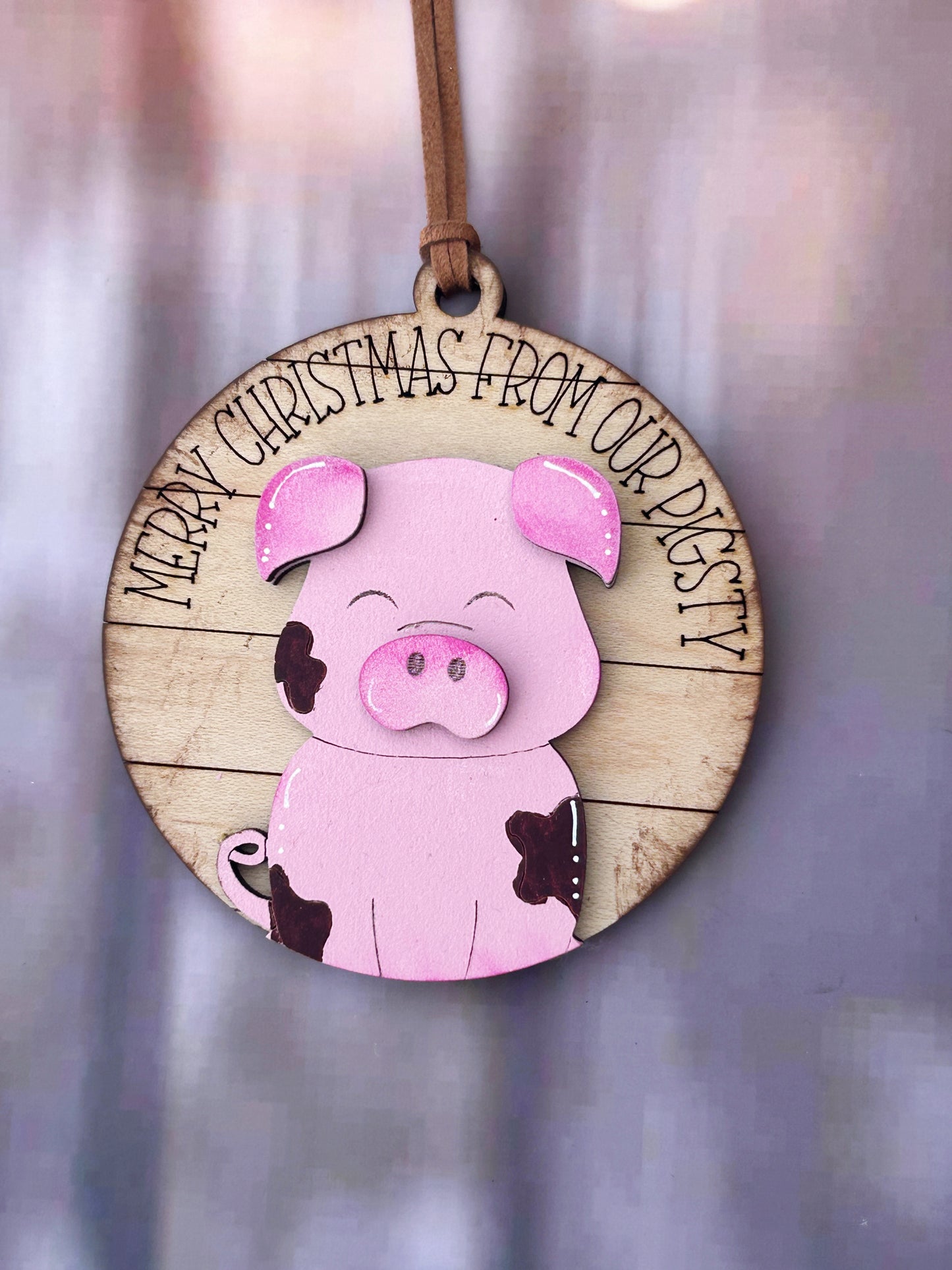 From Our Pigsty Christmas Ornament