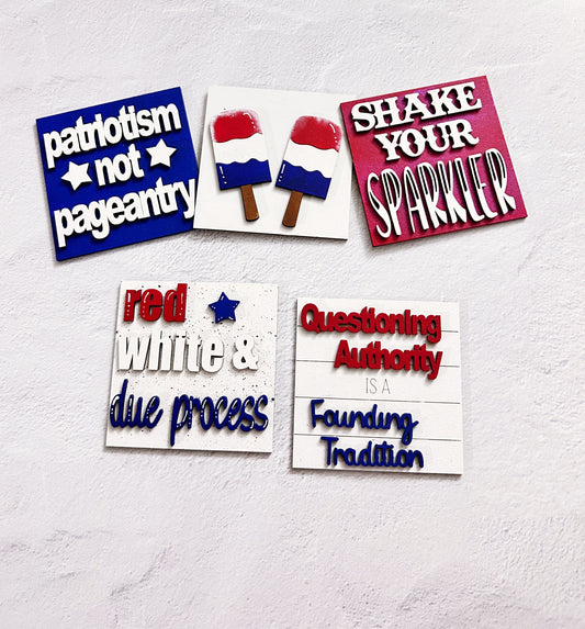 Patriotism Not Pageantry Tiles