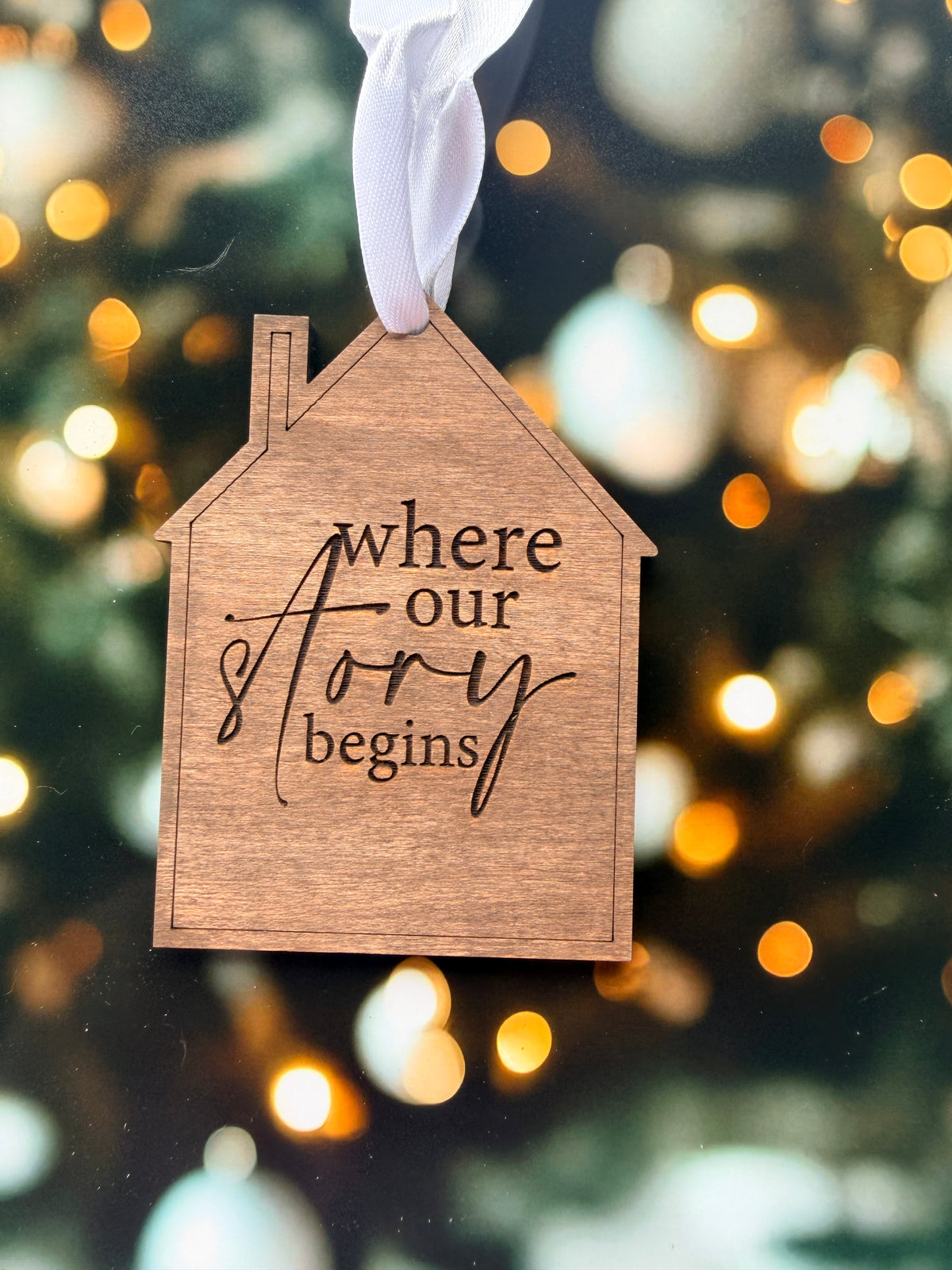 Where Our Story Begins Christmas Ornament