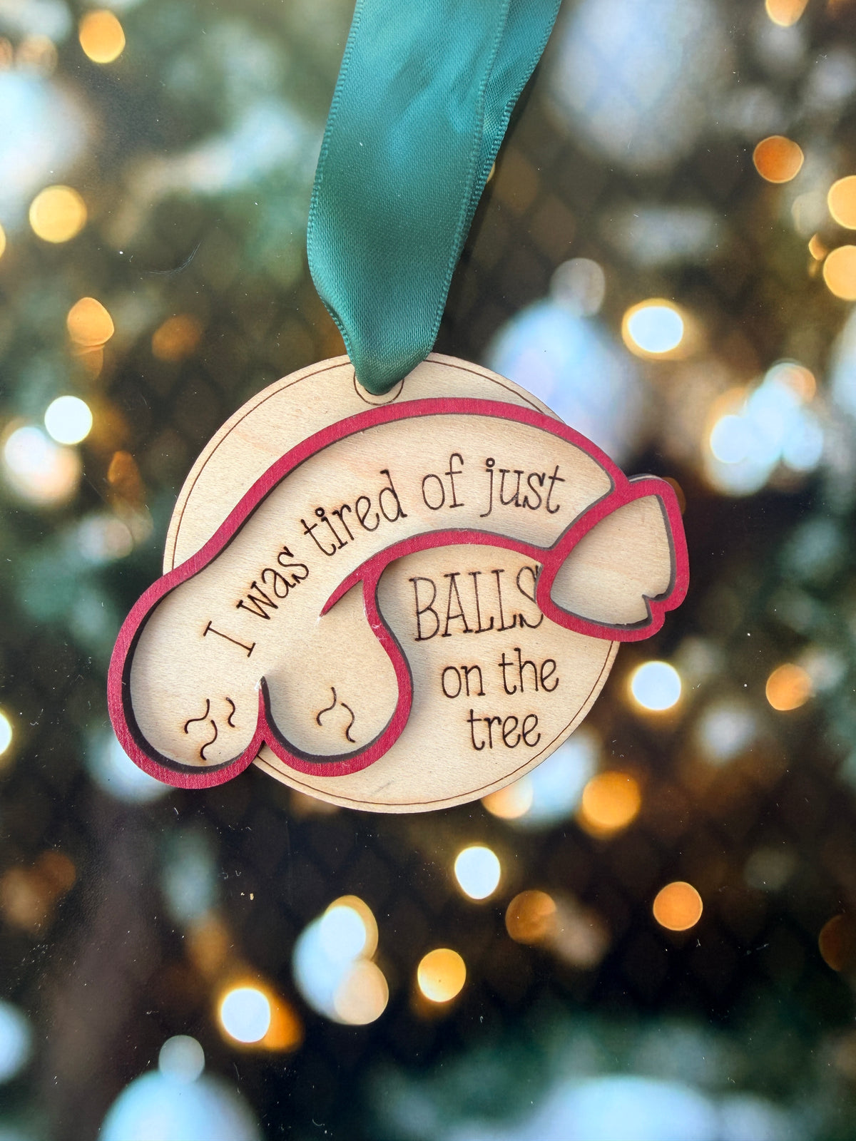 Balls on the Tree Christmas Ornament