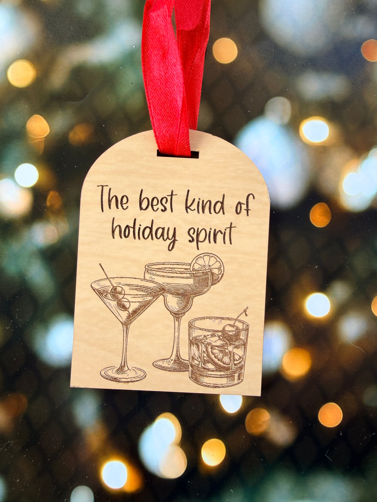 Best Kind of Holiday Spirit Christmas Ornament