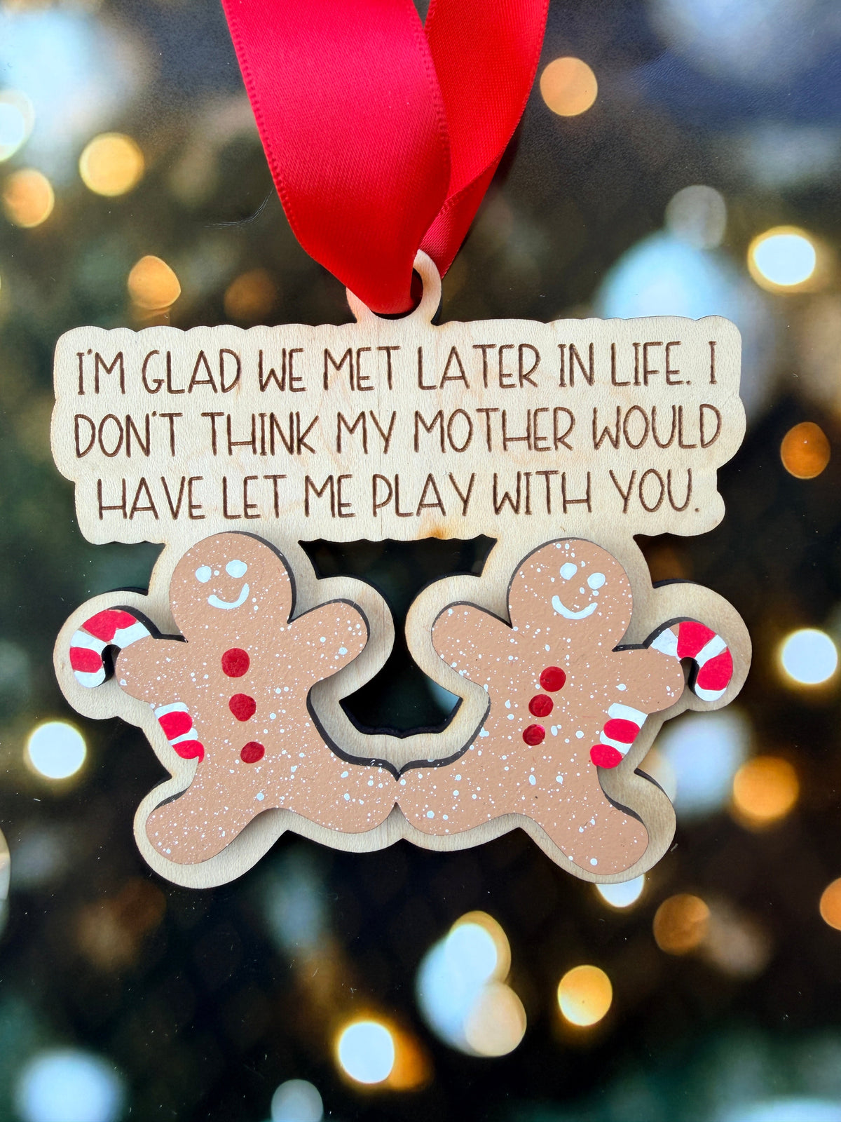 We Met Early Friends Christmas Ornament