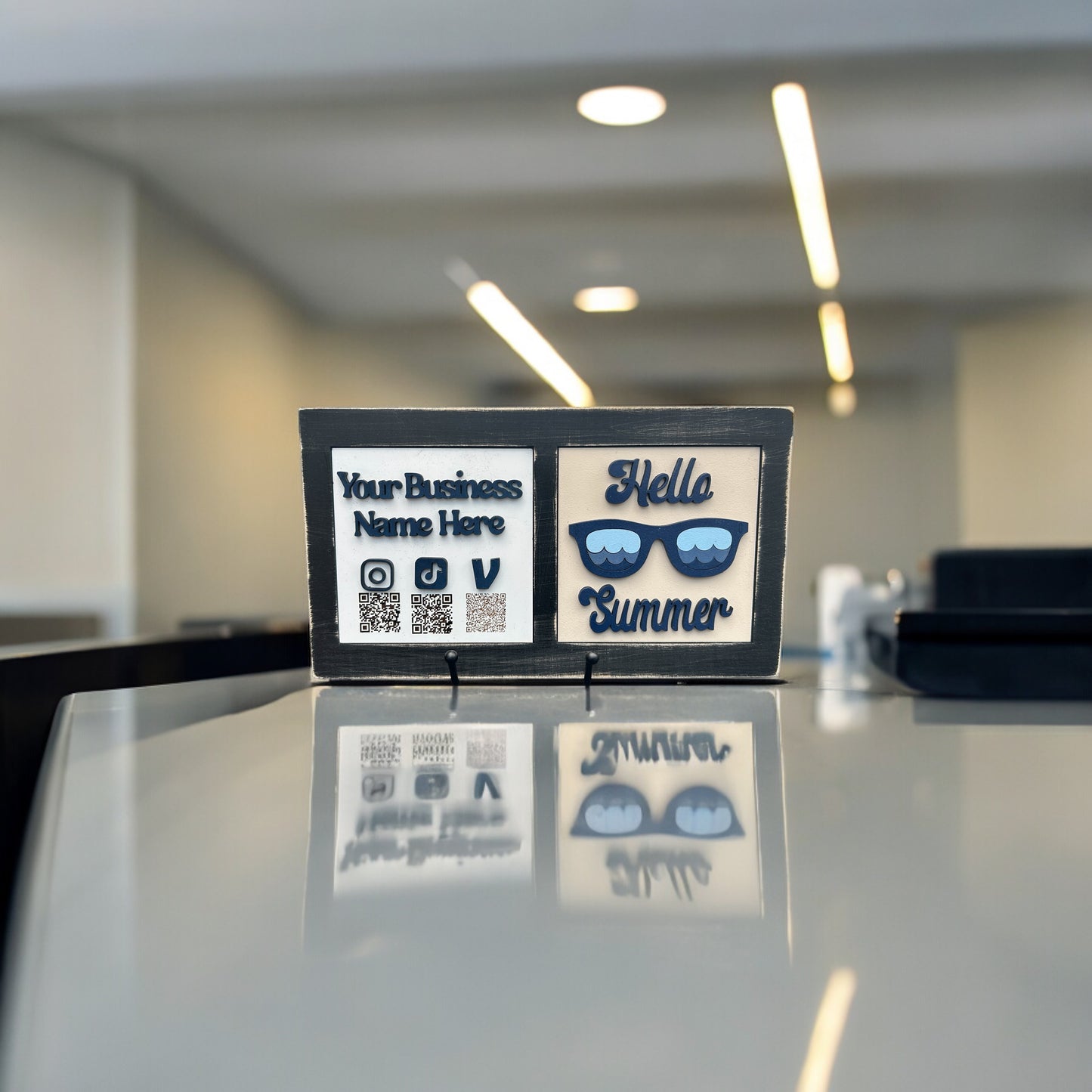 Double Base - Distressed Black (Tile & Trend)