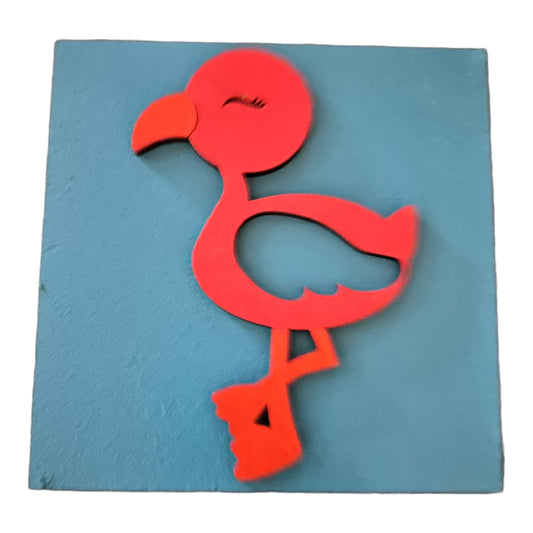 Flamingo Summer Everyday Interchangeable Sign Tile