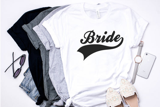 Bride Shirt, Bride Shirt Bachelorette, Bride baseball shirt, Bride Shirts, Bride Gift, Bride Gift from Bridesmaid, Bride Gift from MoH