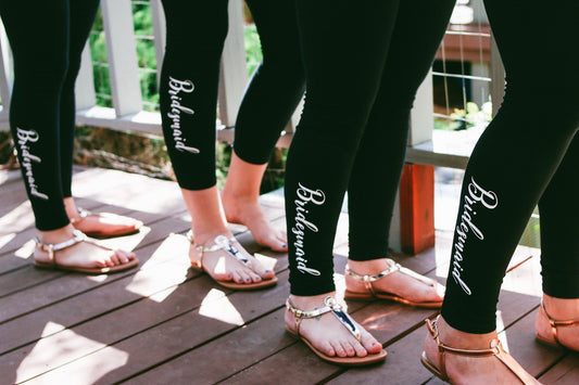 Wedding Day Outfits, Wedding Day Robe, Wedding Day Gift for Bride, Bridal Party Leggings, Bridesmaid Legging, Bridesmaid Outfit,Bride Outfit