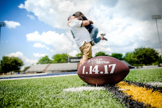 Football Wedding and Engagement Photo Prop