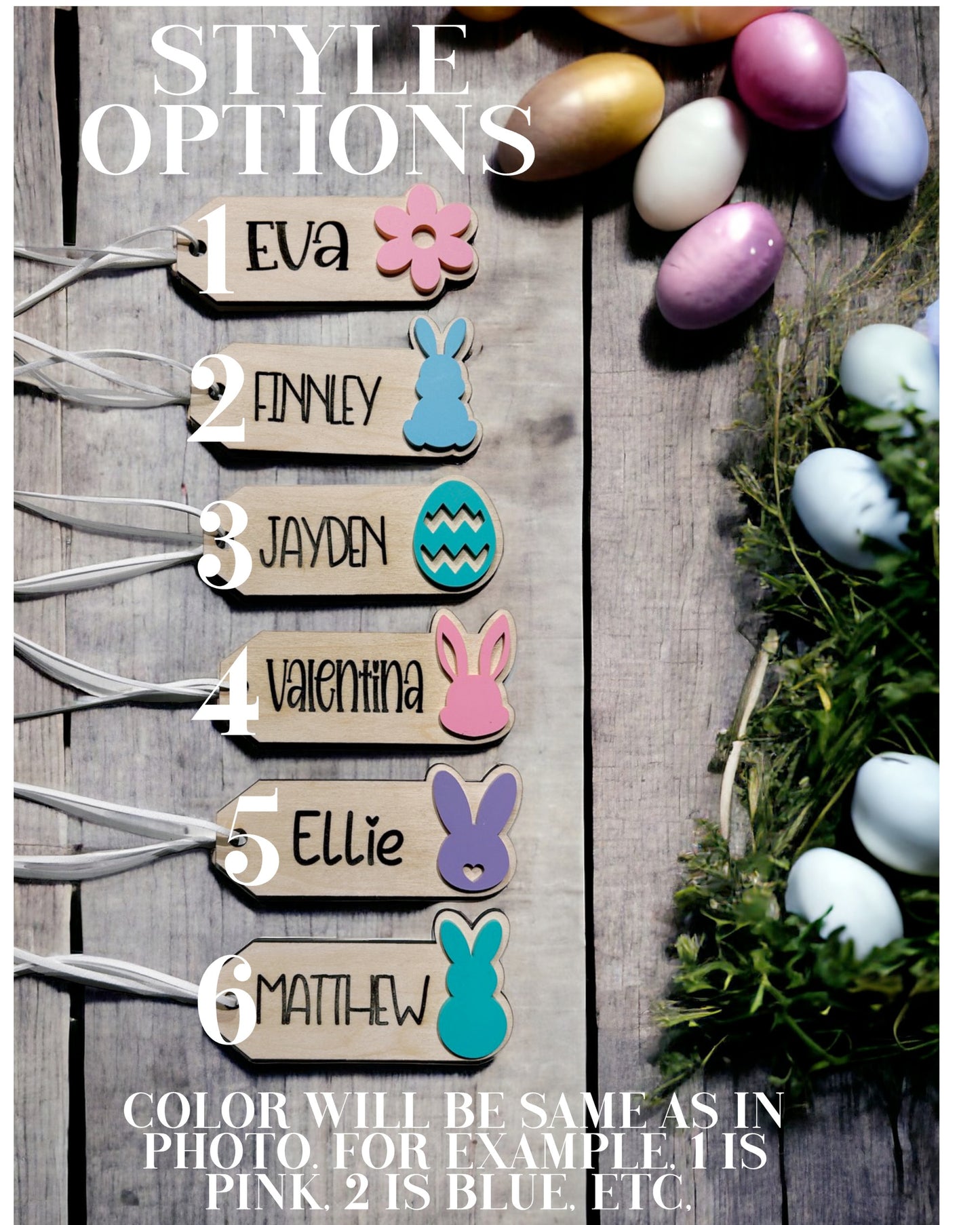 Personalized Easter Basket Tags
