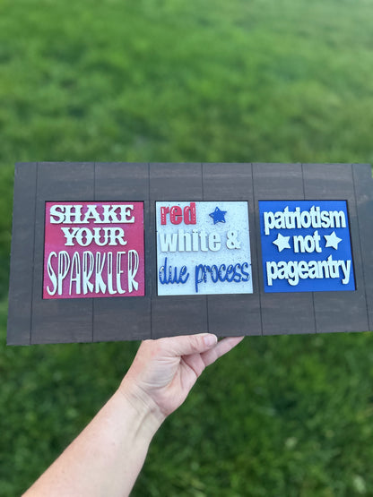 Patriotism Not Pageantry Tiles