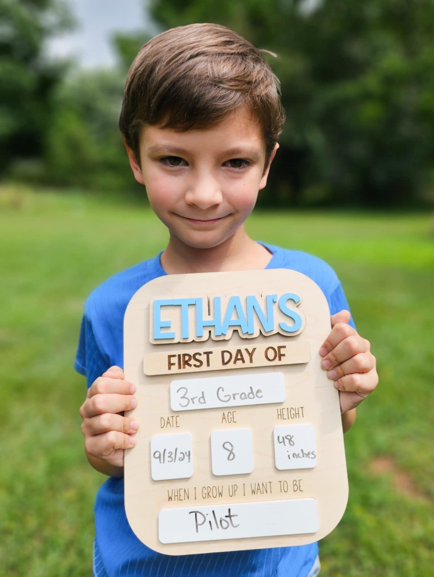 Personalized First Day of School Board, Reusable Personalized First Day of School Board, Erasable First Day of School Board