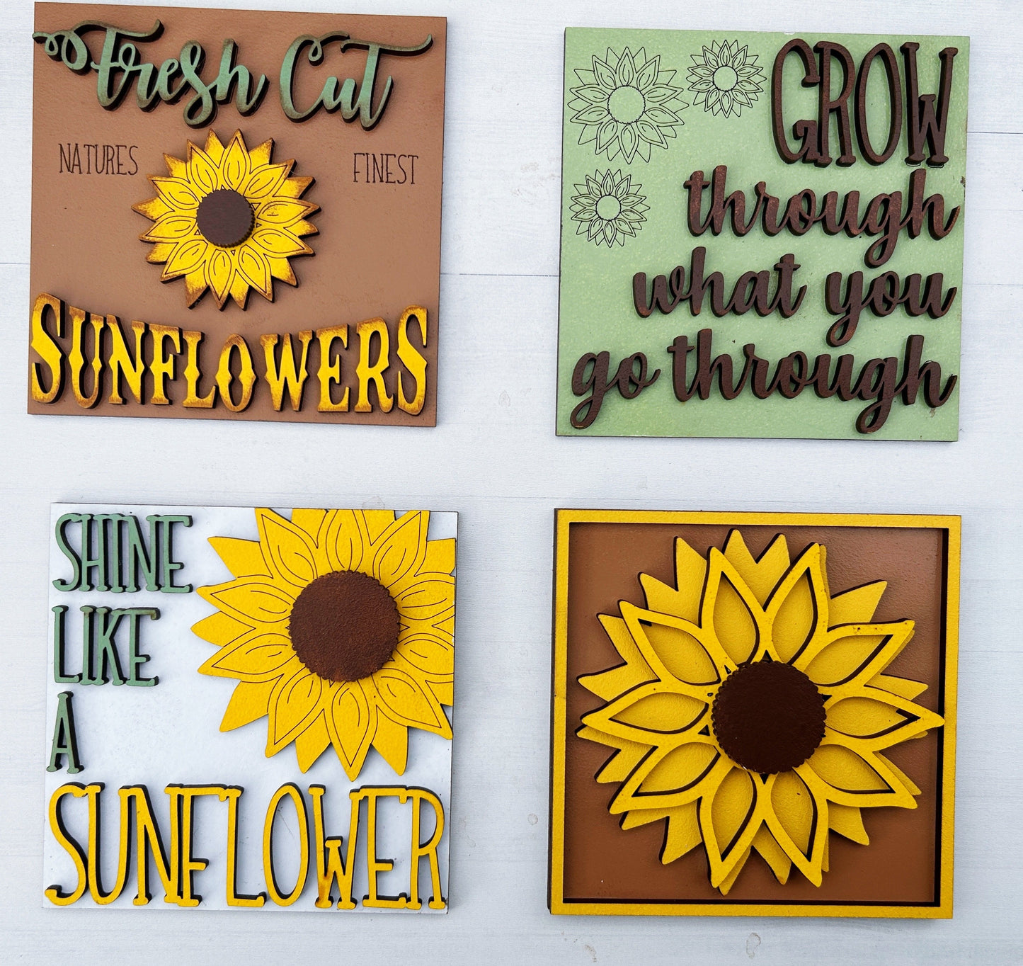 Grow Through Sunflower Tile