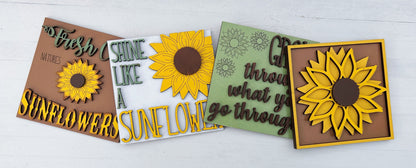 Grow Through Sunflower Tile