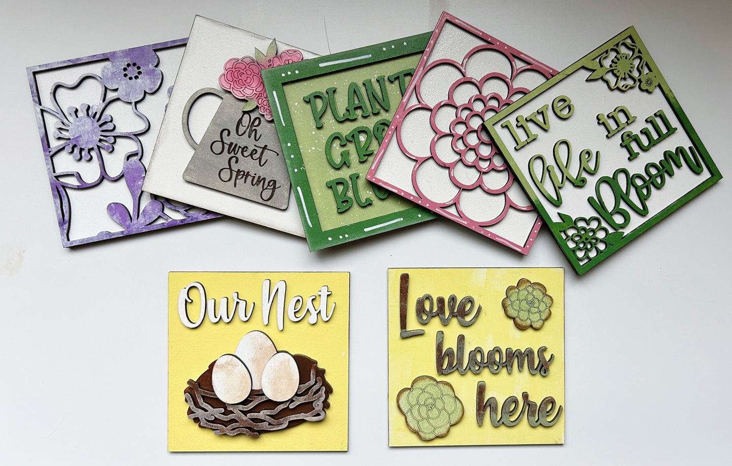 Spring Flower Interchangeable Tiles