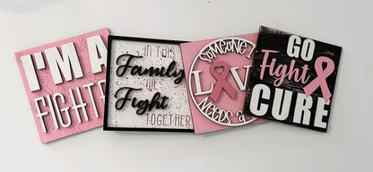 Breast Cancer Interchangeable Tiles