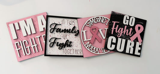 Breast Cancer Interchangeable Tiles