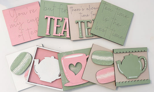Tea Interchangeable Sign Tiles