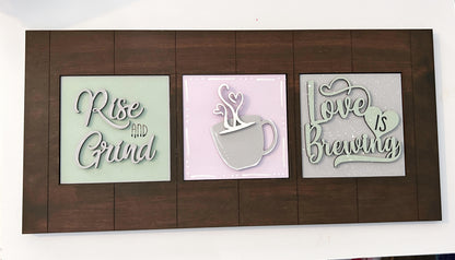 Coffee Interchangeable Sign Tiles