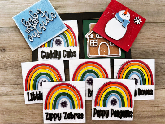 Daycare Classroom Name Rainbow Tile