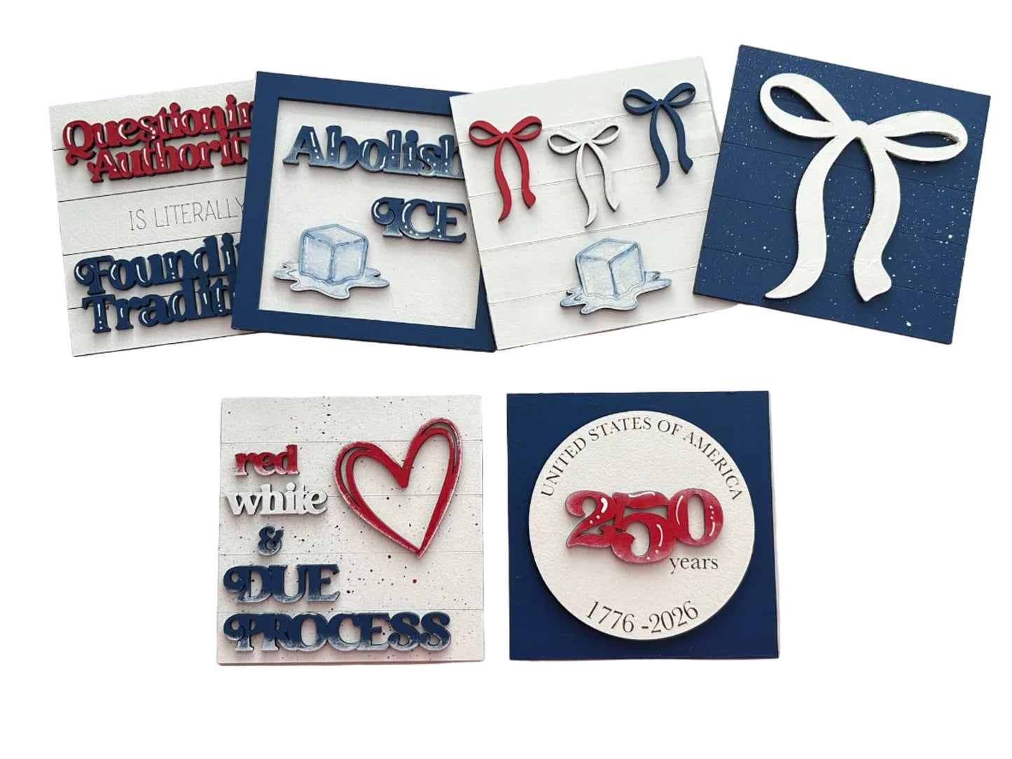 Red, White, & Due Process Tile Collection