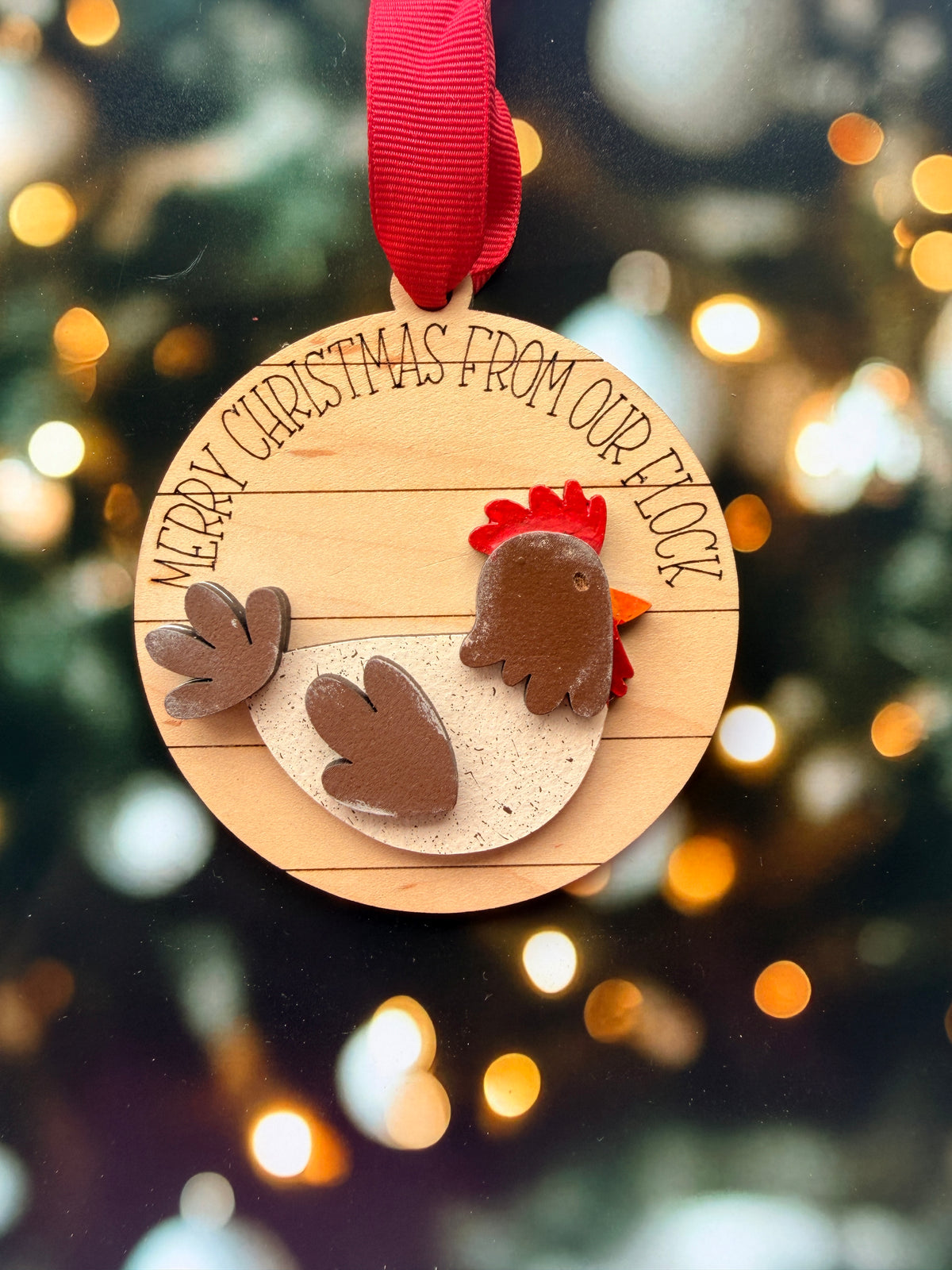 Merry Christmas from our Flock Christmas Ornament