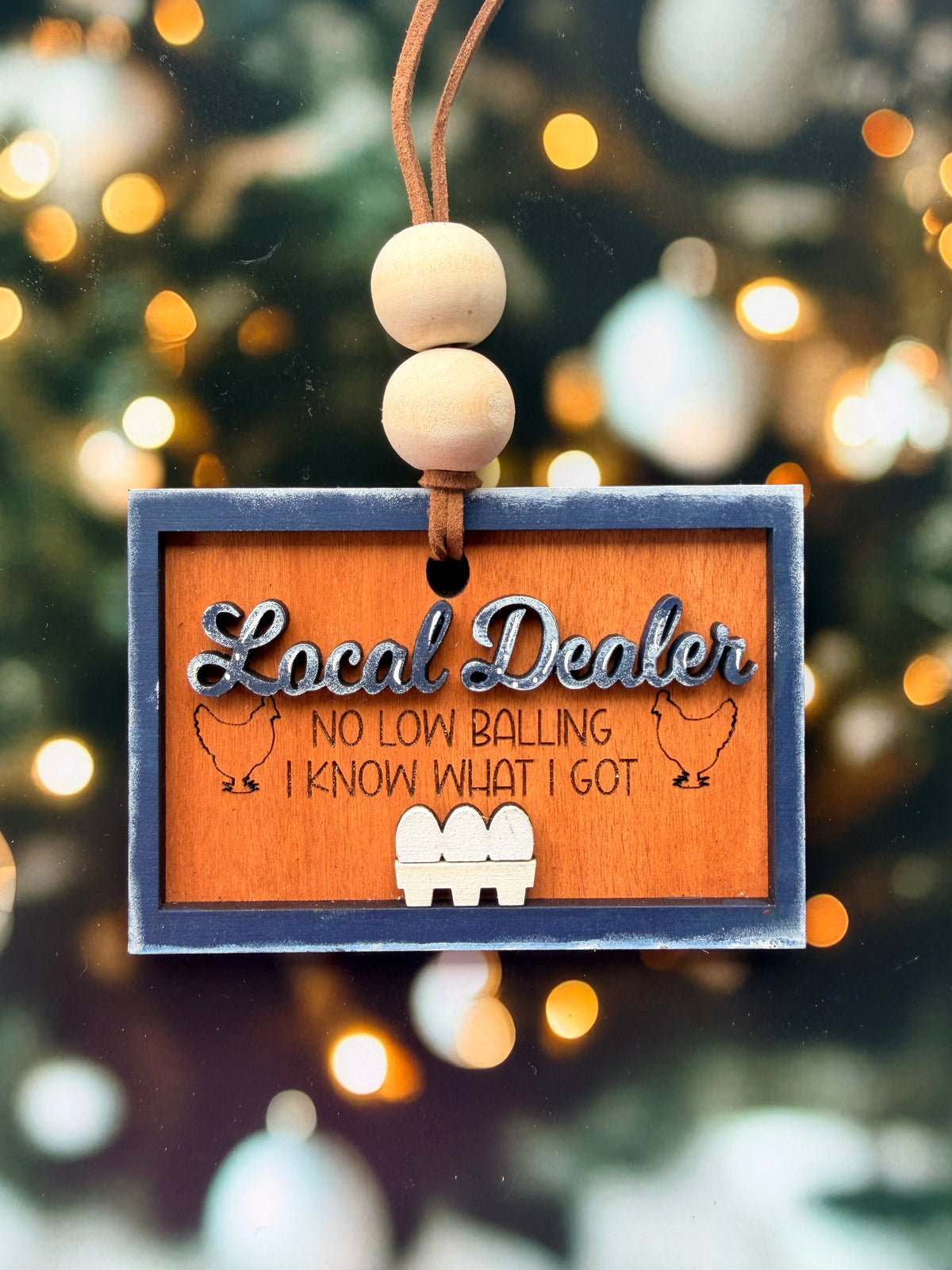 Local Egg Dealer Christmas Ornament