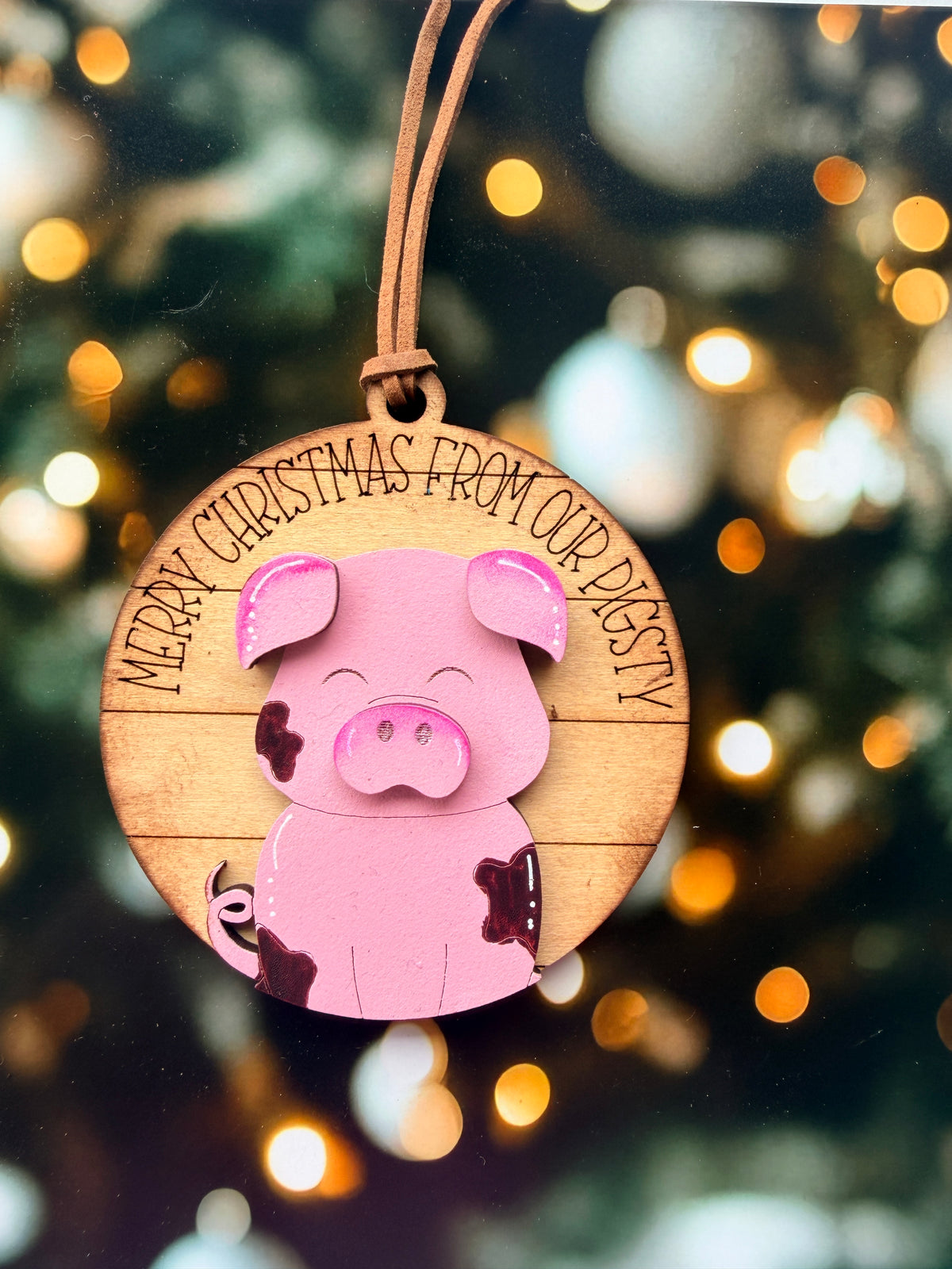 Our Pigsty Christmas Ornament