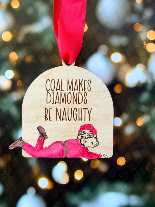 Coal Makes Diamonds Christmas Ornament