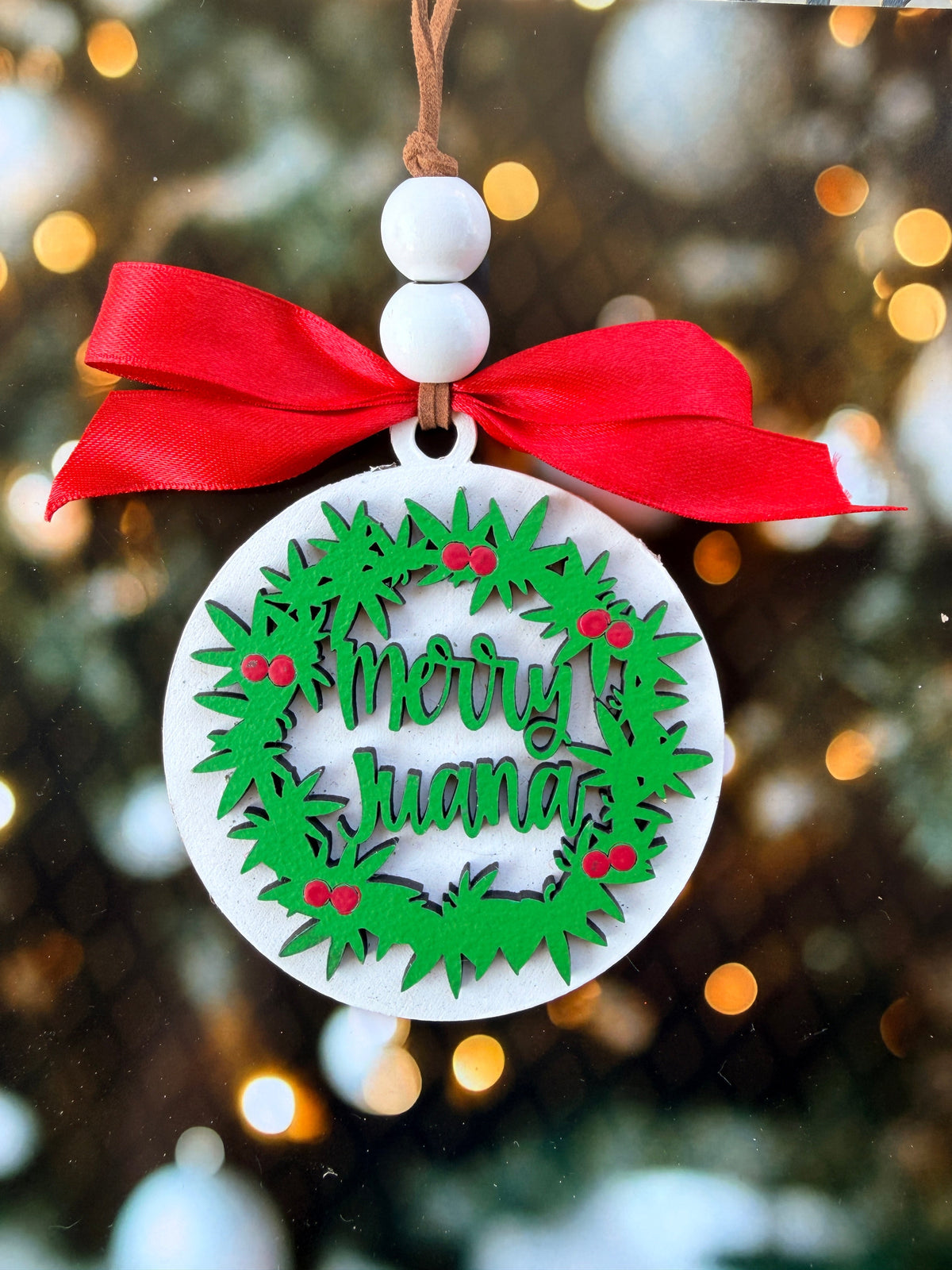 Merry Juana Christmas Ornament