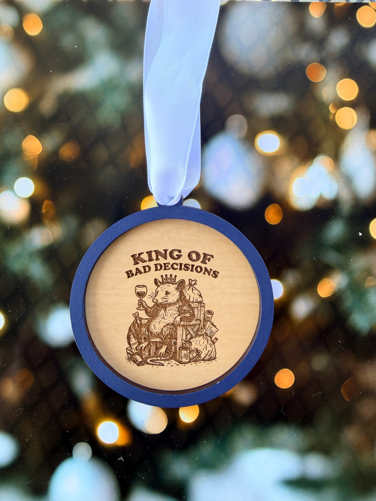 King of Bad Decisions Christmas Ornament