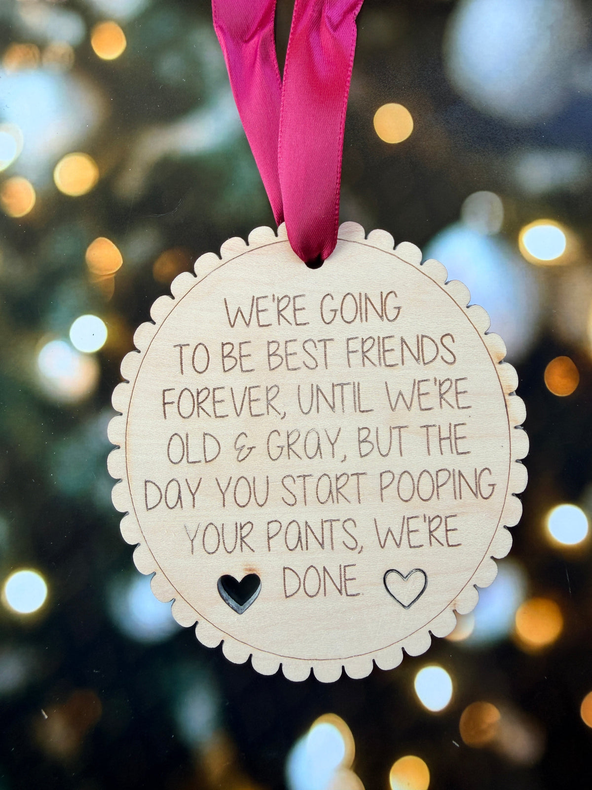Best Friends Until Christmas Ornament