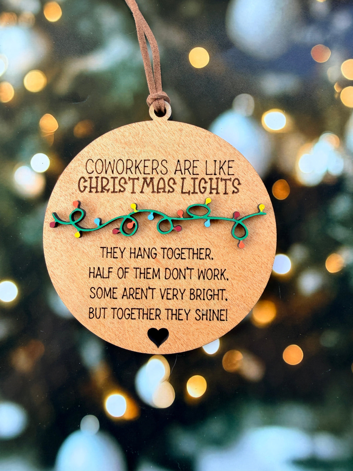 Coworkers are like Christmas Lights Christmas Ornament