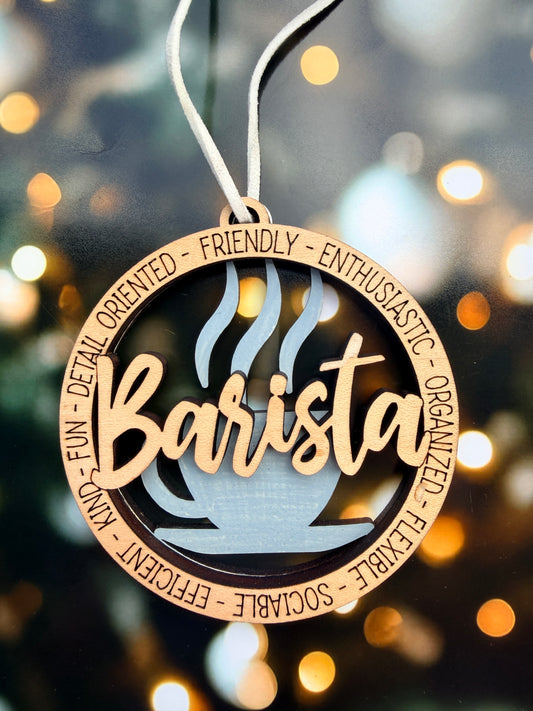 Barista Christmas Ornament