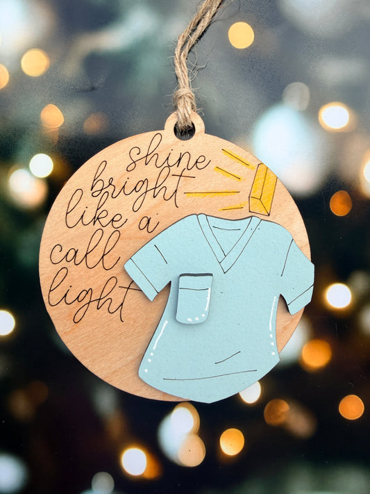 Nurse Call Light Christmas Ornament