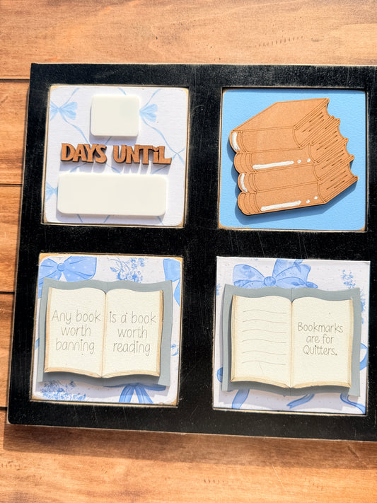 Blue Bows Book Tile Collection