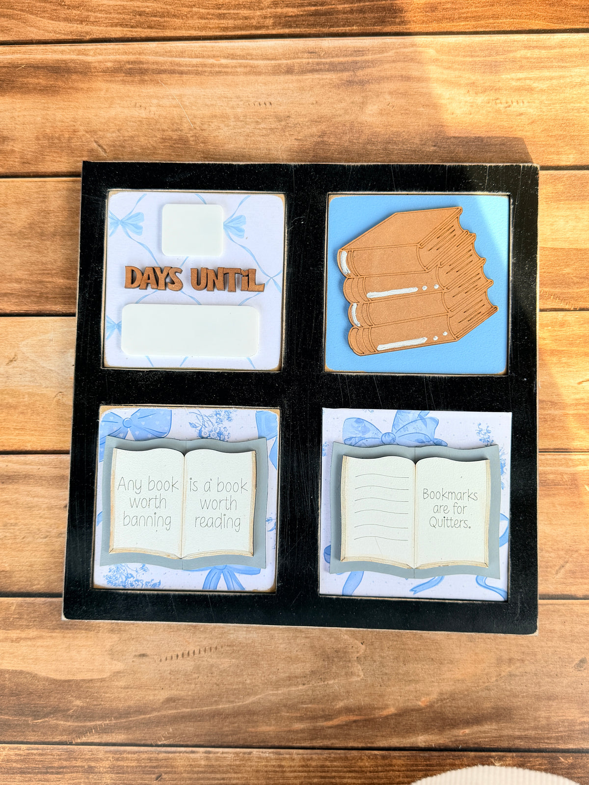 Blue Bows Book Tile Collection
