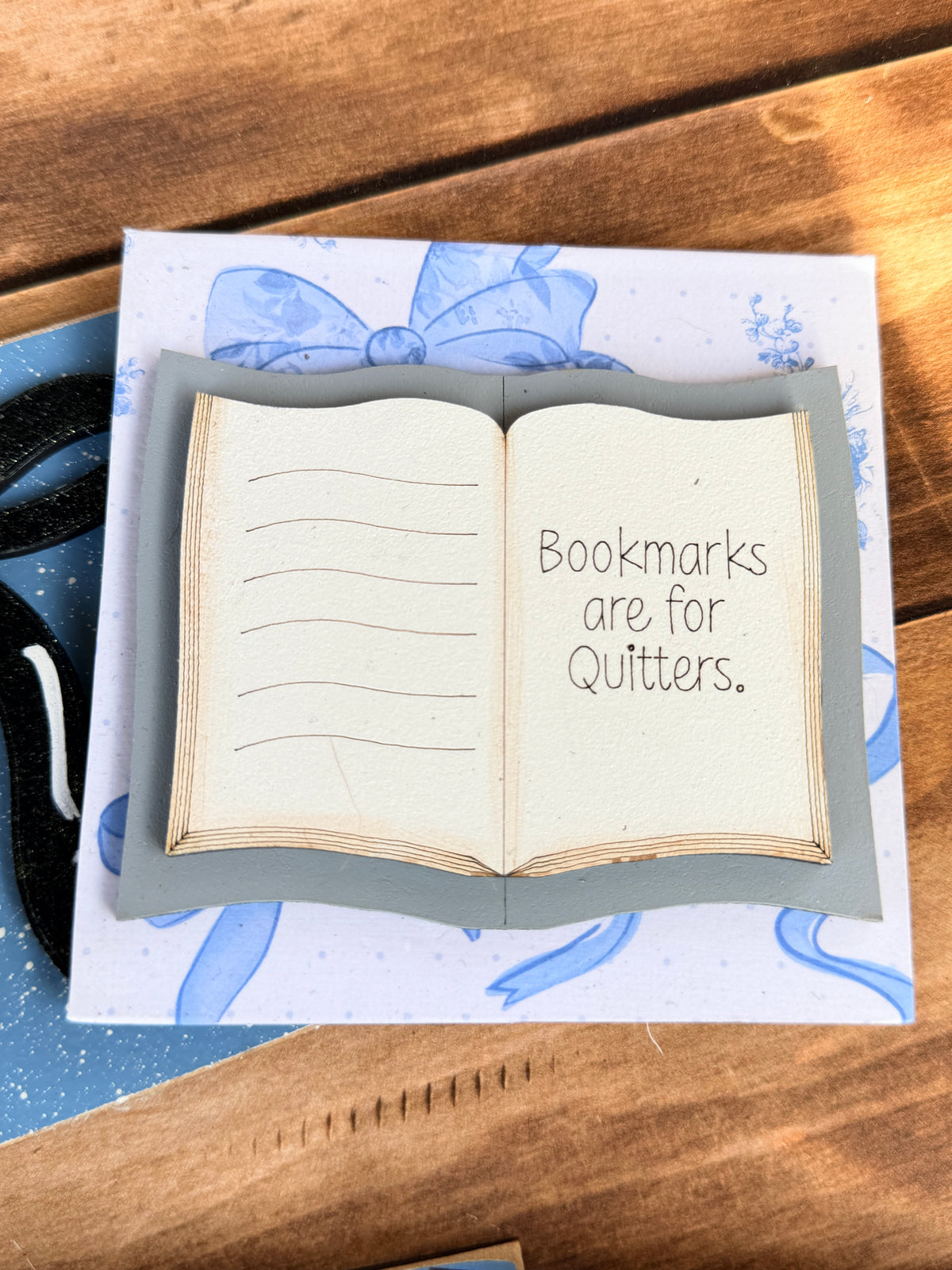 Blue Bows Book Tile Collection