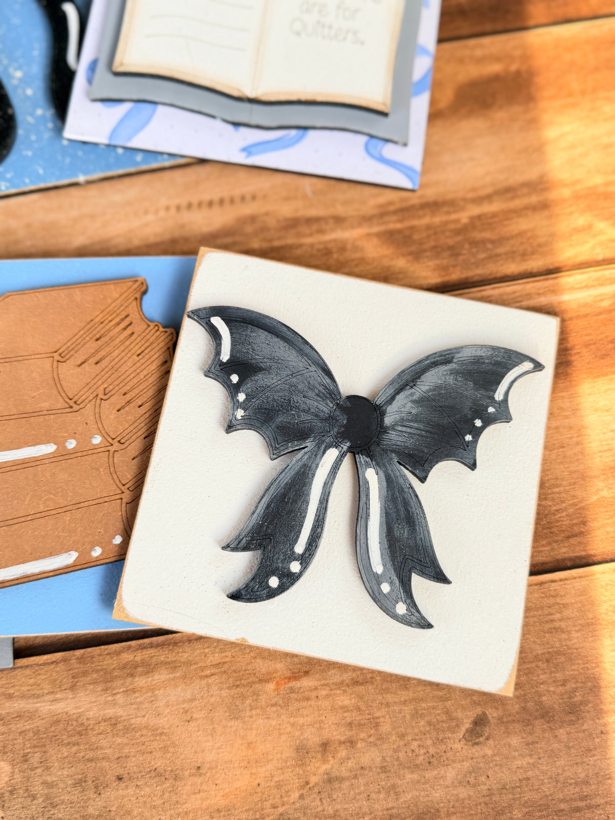 Blue Bows Book Tile Collection