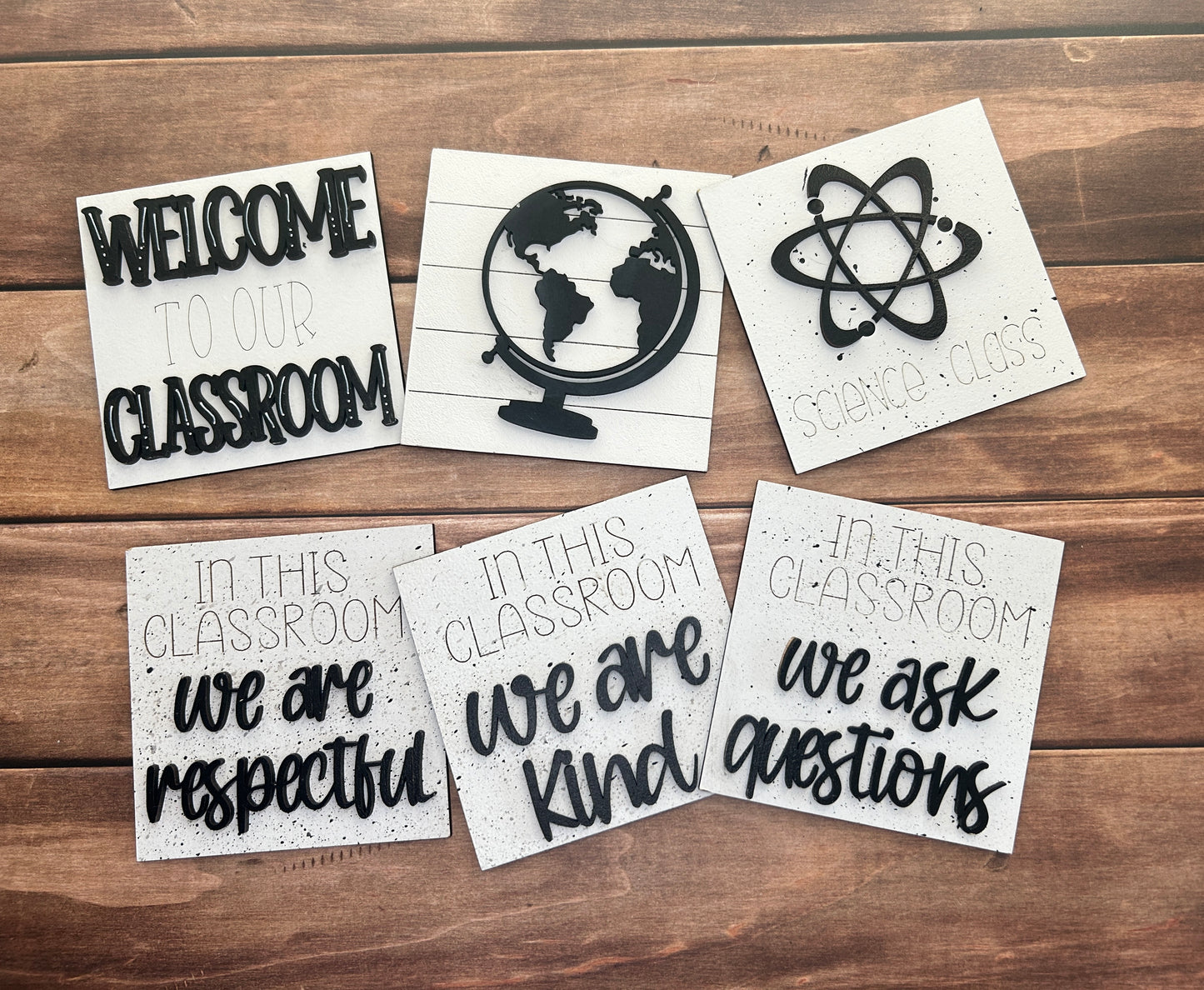 B&W Classroom Tile Collection
