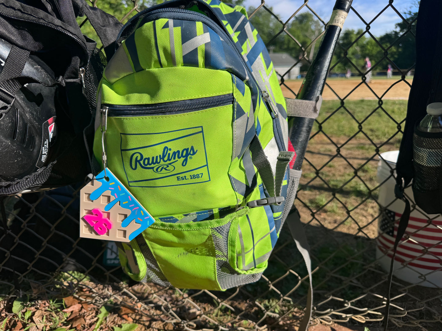 Baseball Drip Bag Tags