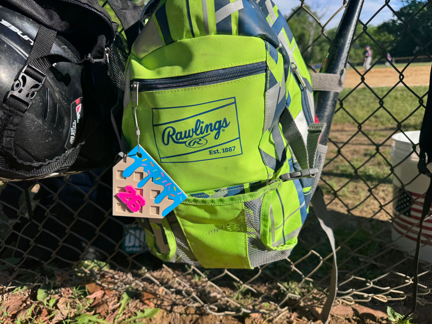 Baseball Drip Bag Tags