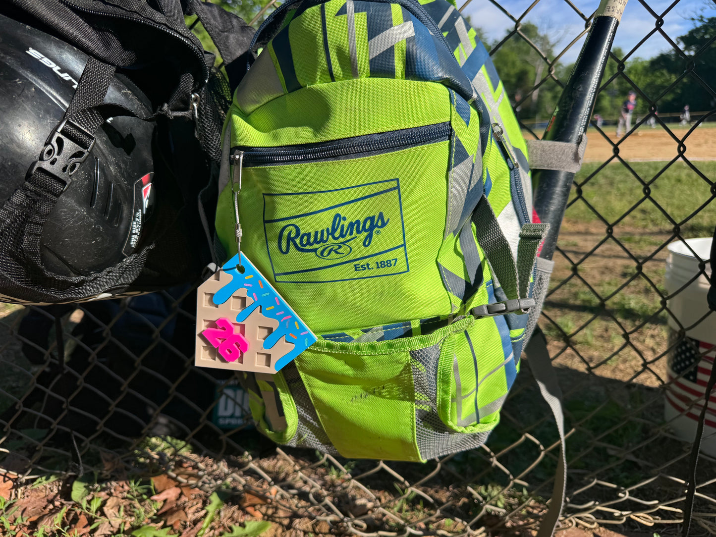 Baseball Drip Bag Tags