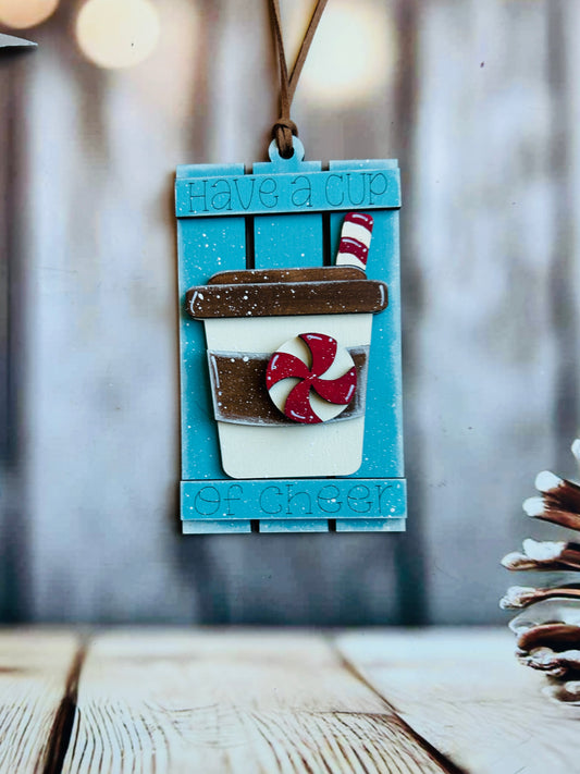 Pallet Cup of Cheer Ornament