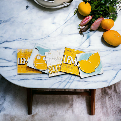 Lemon Interchangeable Sign Tiles