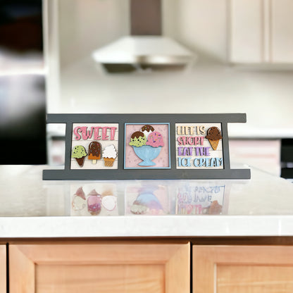 Ice Cream Interchangeable Sign Tiles