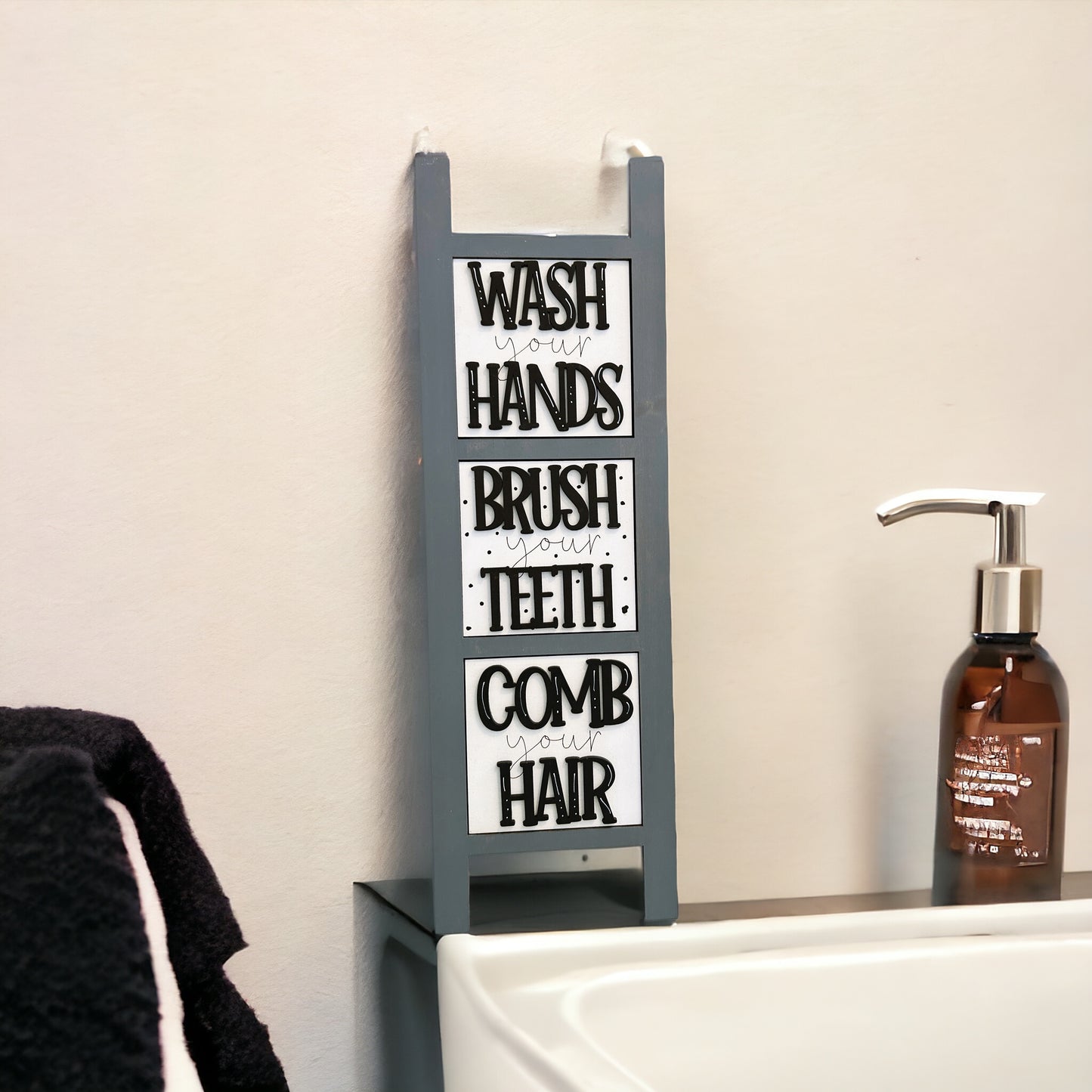 Bathroom Interchangeable Sign Tiles