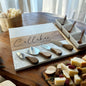 Personalized Marble & Acacia Charcuterie Board Gift Set