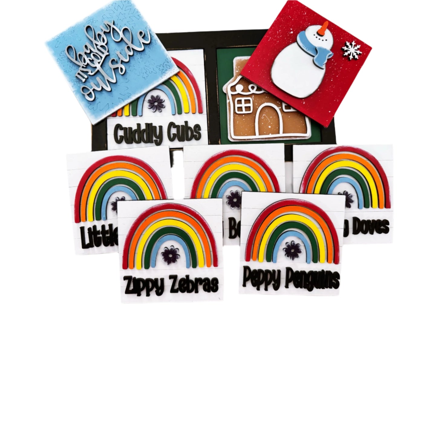 Daycare Classroom Name Rainbow Tile