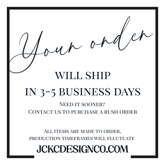 a black and white photo with the words, your order will ship in 3 -